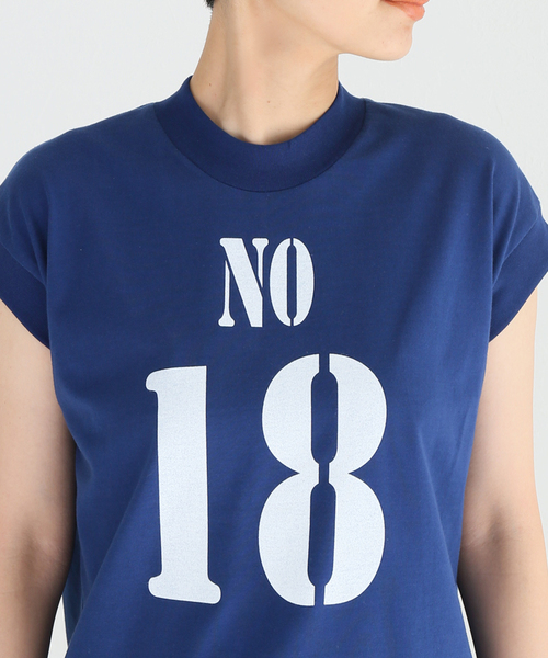 Noble(ノーブル)の「【RITA】別注ナンバーTシャツ(Tシャツ/カットソー・レディース・ホワイト/ブラウン/ブルー・FREE)」の14枚目の写真