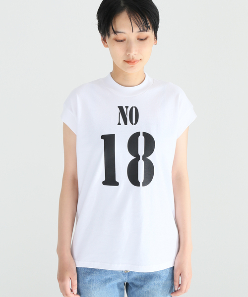 Noble(ノーブル)の「【RITA】別注ナンバーTシャツ(Tシャツ/カットソー・レディース・ホワイト/ブラウン/ブルー・FREE)」の21枚目の写真