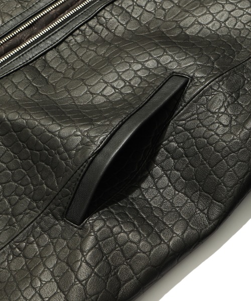 MEN'S BIGI（メンズビギ）の「クロム型押しラムレザージャケット