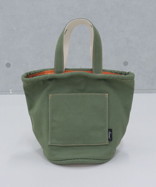 fredy repit(フレディレピ)の「キャンバスバケツカラートートバッグ(トートバッグ・レディース・キナリ/オリーブ/サックスブルー・FREE)」の1枚目の写真