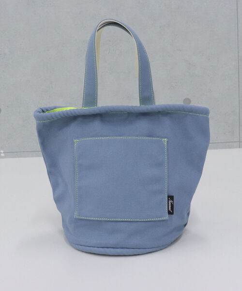 fredy repit(フレディレピ)の「キャンバスバケツカラートートバッグ(トートバッグ・レディース・キナリ/オリーブ/サックスブルー・FREE)」の8枚目の写真