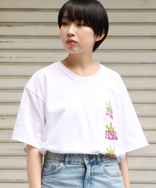 HUF（ハフ）の「HUF/ハフ HF STACK CROWN S/S TEE 半袖Tシャツ（Tシャツ/カットソー・メンズ・ホワイト/ブラック・M/L/XL）」の14枚目の写真