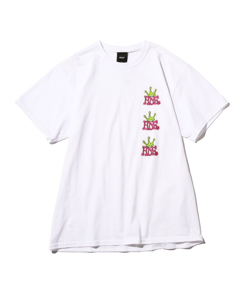 HUF（ハフ）の「HUF/ハフ HF STACK CROWN S/S TEE 半袖Tシャツ（Tシャツ/カットソー・メンズ・ホワイト/ブラック・M/L/XL）」の4枚目の写真