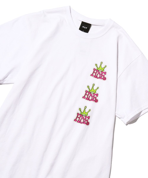 HUF（ハフ）の「HUF/ハフ HF STACK CROWN S/S TEE 半袖Tシャツ（Tシャツ/カットソー・メンズ・ホワイト/ブラック・M/L/XL）」の16枚目の写真