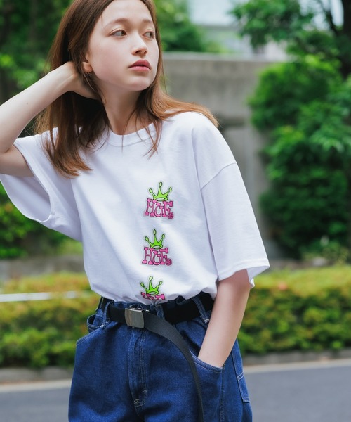 HUF（ハフ）の「HUF/ハフ HF STACK CROWN S/S TEE 半袖Tシャツ（Tシャツ/カットソー・メンズ・ホワイト/ブラック・M/L/XL）」の22枚目の写真