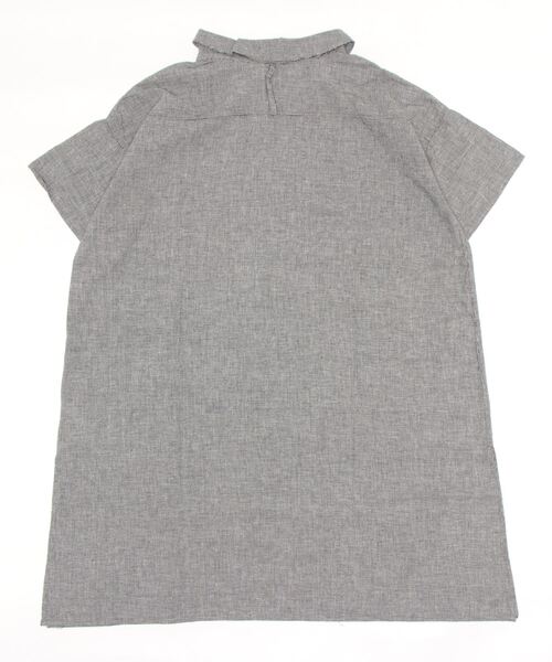 Samansa Mos2（サマンサ モスモス）の「【クールコットン】柄アソートスキッパーチュニック（シャツ/ブラウス・レディース・ブラック/ネイビー/レッド/オフホワイト/サックスブルー/ブルー/グリーン・ﾌﾘ-）」の8枚目の写真