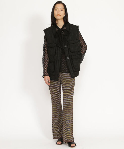 Ray BEAMS(レイビームス)の「Ray BEAMS / レース ボウカラー ブラウス(シャツ/ブラウス・レディース・ホワイト/ブラック・ONE SIZE)」の14枚目の写真