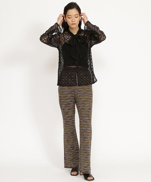 Ray BEAMS(レイビームス)の「Ray BEAMS / レース ボウカラー ブラウス(シャツ/ブラウス・レディース・ホワイト/ブラック・ONE SIZE)」の15枚目の写真