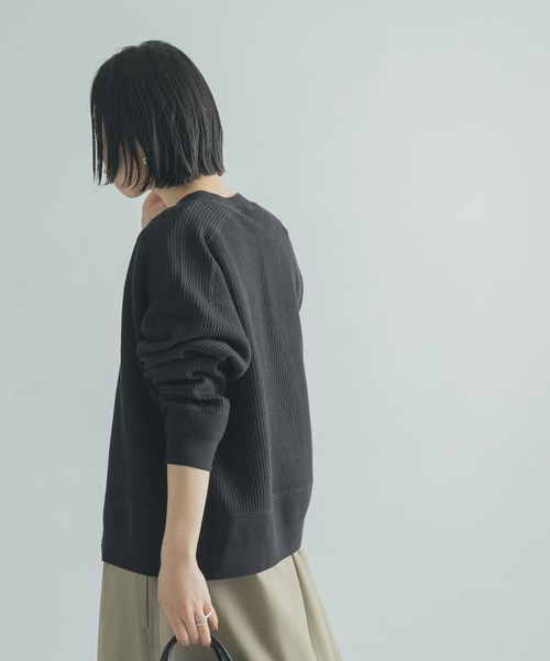 FORK&SPOON（フォークアンドスプーン）の「FORK&SPOON　ラゲットリブカーディガン（カーディガン/ボレロ・レディース・ブラック/ピンク/ブルー/アイボリー・1）」の16枚目の写真