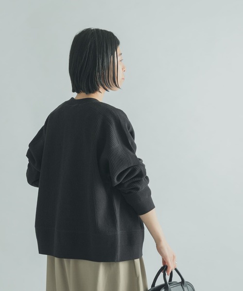 FORK&SPOON（フォークアンドスプーン）の「FORK&SPOON　ラゲットリブカーディガン（カーディガン/ボレロ・レディース・ブラック/ピンク/ブルー/アイボリー・1）」の18枚目の写真