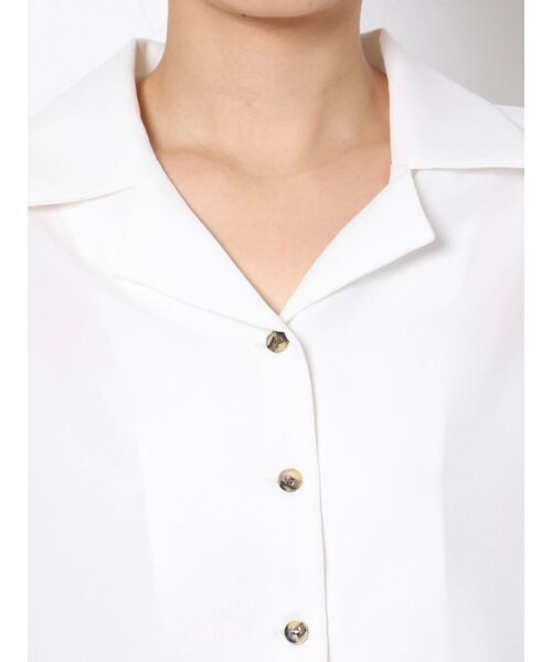 EMODA（エモダ）の「オーバーショートシャツ（シャツ/ブラウス・レディース・ホワイト/ブラック/ブルー・FREE）」の15枚目の写真