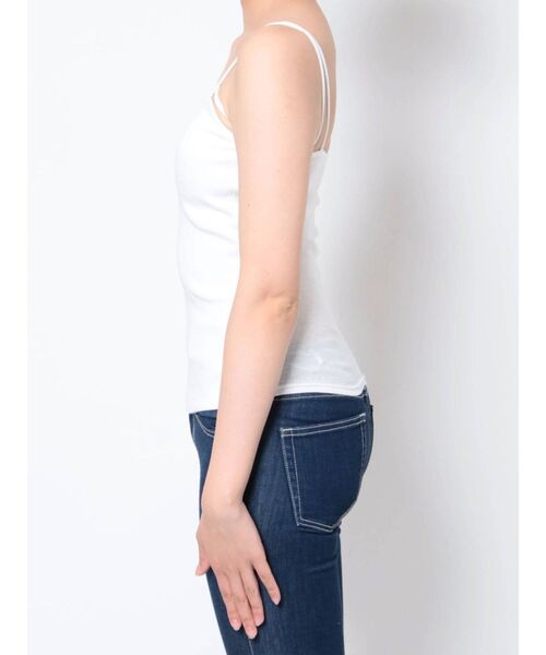 GYDA（ジェイダ）の「バインダーキャミ（キャミソール・レディース・ブラック/オフホワイト・FREE）」の19枚目の写真