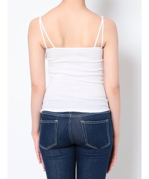 GYDA（ジェイダ）の「バインダーキャミ（キャミソール・レディース・ブラック/オフホワイト・FREE）」の10枚目の写真