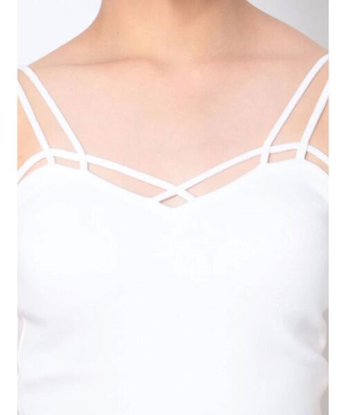 GYDA（ジェイダ）の「バインダーキャミ（キャミソール・レディース・ブラック/オフホワイト・FREE）」の14枚目の写真