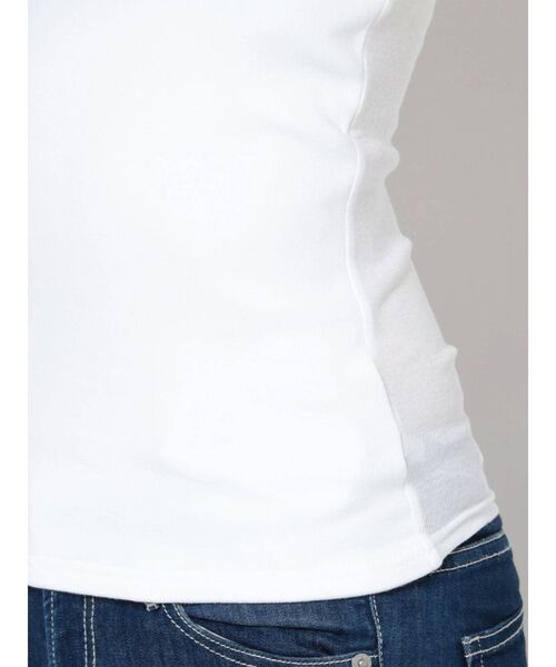 GYDA（ジェイダ）の「バインダーキャミ（キャミソール・レディース・ブラック/オフホワイト・FREE）」の4枚目の写真