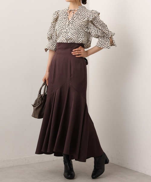 one after another NICE CLAUP（ワンアフターアナザーナイスクラップ）の「前後2WAYフリルブラウス（シャツ/ブラウス・レディース・ブラウン系その他/ホワイト系その他/アイボリー/ベージュ・FREE）」の22枚目の写真