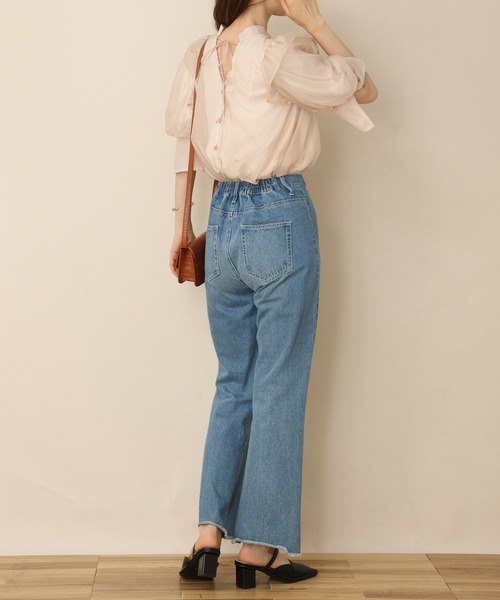 one after another NICE CLAUP（ワンアフターアナザーナイスクラップ）の「前後2WAYフリルブラウス（シャツ/ブラウス・レディース・ブラウン系その他/ホワイト系その他/アイボリー/ベージュ・FREE）」の10枚目の写真