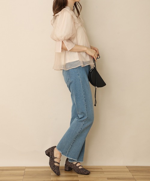 one after another NICE CLAUP（ワンアフターアナザーナイスクラップ）の「前後2WAYフリルブラウス（シャツ/ブラウス・レディース・ブラウン系その他/ホワイト系その他/アイボリー/ベージュ・FREE）」の13枚目の写真