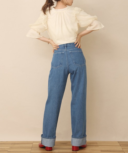 one after another NICE CLAUP（ワンアフターアナザーナイスクラップ）の「前後2WAYフリルブラウス（シャツ/ブラウス・レディース・ブラウン系その他/ホワイト系その他/アイボリー/ベージュ・FREE）」の16枚目の写真