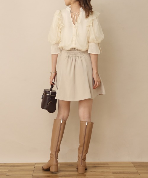 one after another NICE CLAUP（ワンアフターアナザーナイスクラップ）の「前後2WAYフリルブラウス（シャツ/ブラウス・レディース・ブラウン系その他/ホワイト系その他/アイボリー/ベージュ・FREE）」の20枚目の写真