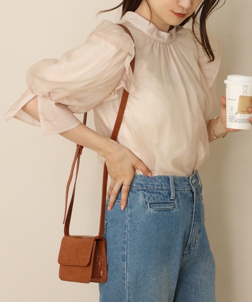 one after another NICE CLAUP（ワンアフターアナザーナイスクラップ）の「前後2WAYフリルブラウス（シャツ/ブラウス・レディース・ブラウン系その他/ホワイト系その他/アイボリー/ベージュ・FREE）」の11枚目の写真