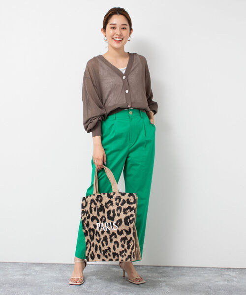 手洗い可能》リネン混シアーカーディガン 手洗い可能》リネン混シアーカーディガン