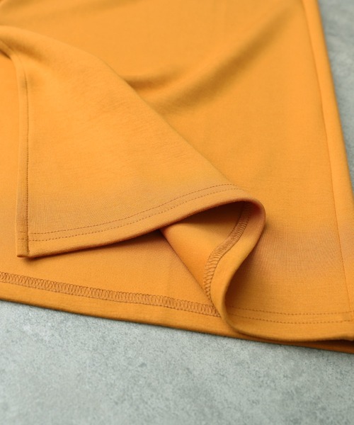 reca（レカ）の「スリットロング スカート（スカート・レディース・ブラック/パープル/マスタード/グレイッシュベージュ/テラコッタ/ピンク・M）」の9枚目の写真