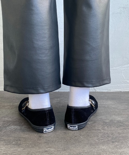 ORCIVAL（オーシバル）の「[ORCIVAL/オーシバル] ベルベット ストラップバレエシューズ（バレエシューズ・レディース・ブラック・24.5/24/23.5）」の8枚目の写真