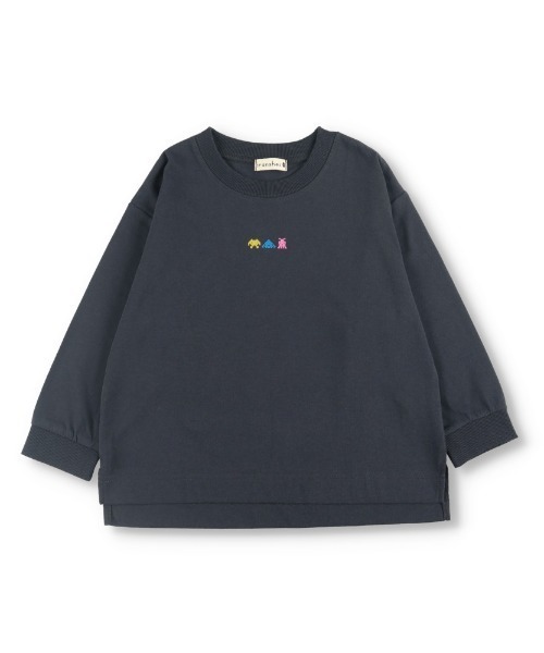 BRANSHES（ブランシェス）の「【bコレ】グラフィック長袖Tシャツ ロンT（Tシャツ/カットソー・キッズ・アイボリー/ブラック/キャメル/グリーン/グレー/ブルー/チャコールグレー/ブラウン/ベージュ/ネイビー/カラフル・130/120/140/150/90/100/110/160）」の17枚目の写真