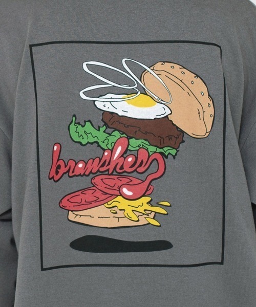 BRANSHES（ブランシェス）の「【bコレ】グラフィック長袖Tシャツ ロンT（Tシャツ/カットソー・キッズ・アイボリー/ブラック/キャメル/グリーン/グレー/ブルー/チャコールグレー/ブラウン/ベージュ/ネイビー/カラフル・130/120/140/150/90/100/110/160）」の20枚目の写真