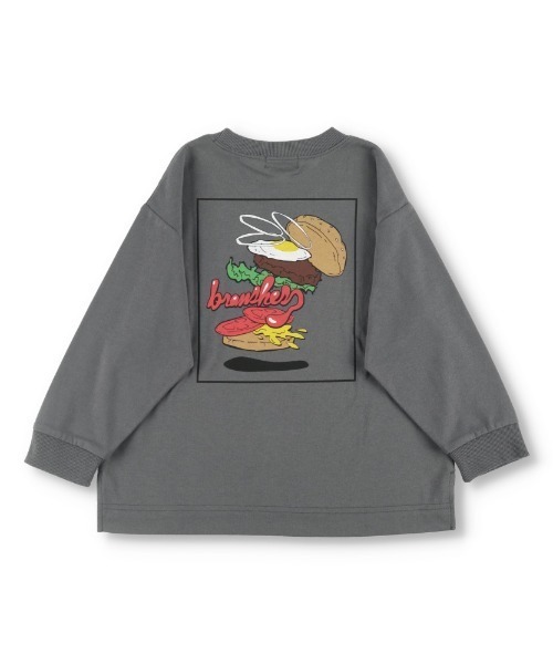 BRANSHES（ブランシェス）の「【bコレ】グラフィック長袖Tシャツ ロンT（Tシャツ/カットソー・キッズ・アイボリー/ブラック/キャメル/グリーン/グレー/ブルー/チャコールグレー/ブラウン/ベージュ/ネイビー/カラフル・130/120/140/150/90/100/110/160）」の21枚目の写真