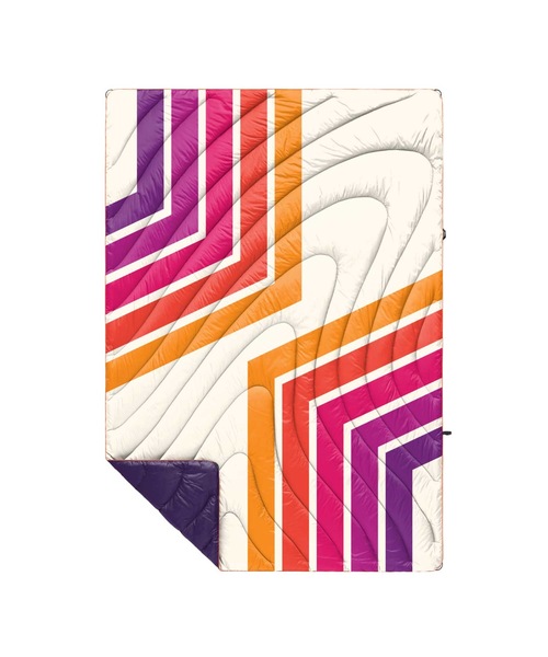 【RUMPL/ランプル】ORIGINAL PUFFY RETRO SUNRISE / アウトドアブランケット（ブランケット）｜Rumpl