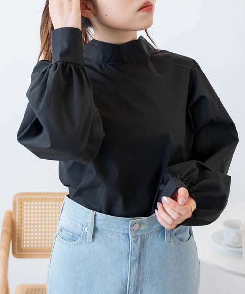 WEGO（ウィゴー）の「WEGO/2WAYリボンタイブラウス（シャツ/ブラウス・レディース・ホワイト/ブラック・FREE）」の15枚目の写真