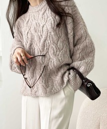 GeeRA | 2022 AW ケーブル編ボリュームニット(ニット/セーター)