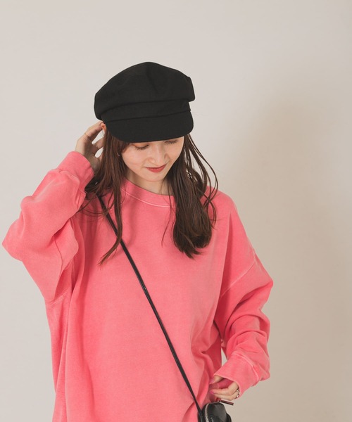 RODE SKO（ロデスコ）の「ウールキャスケット（キャスケット・レディース・ブラック/ブラウン/チャコールグレー・FREE）」の18枚目の写真