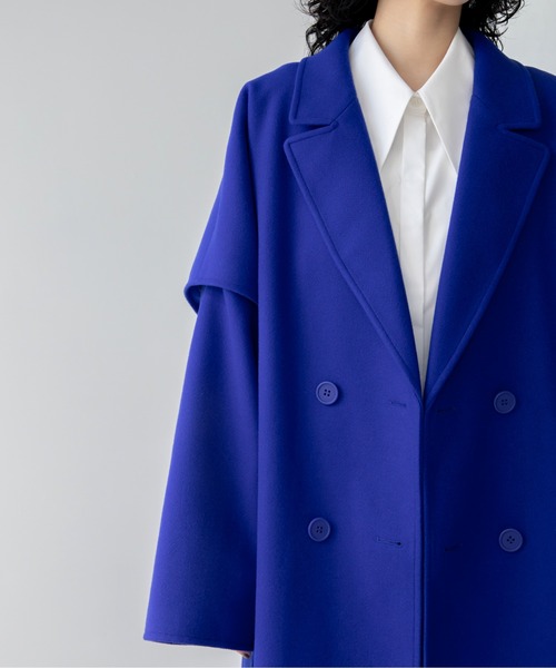 VACANCY（ヴァカンシー）の「マルチウェイメルトンオーバーコート（チェスターコート・レディース・ブルー/ブラック/ホワイト・FREE）」の11枚目の写真