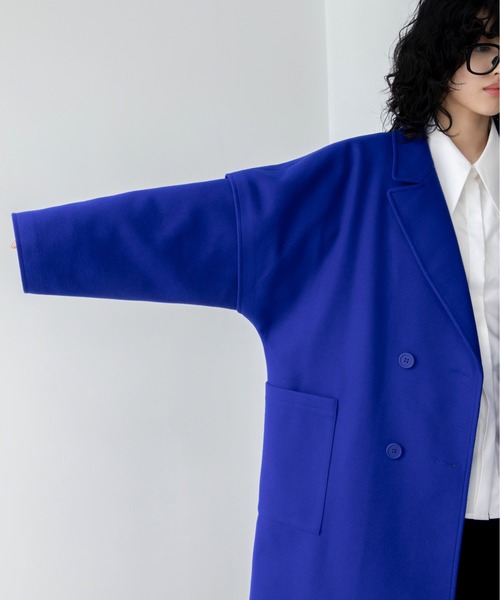 VACANCY（ヴァカンシー）の「マルチウェイメルトンオーバーコート（チェスターコート・レディース・ブルー/ブラック/ホワイト・FREE）」の12枚目の写真