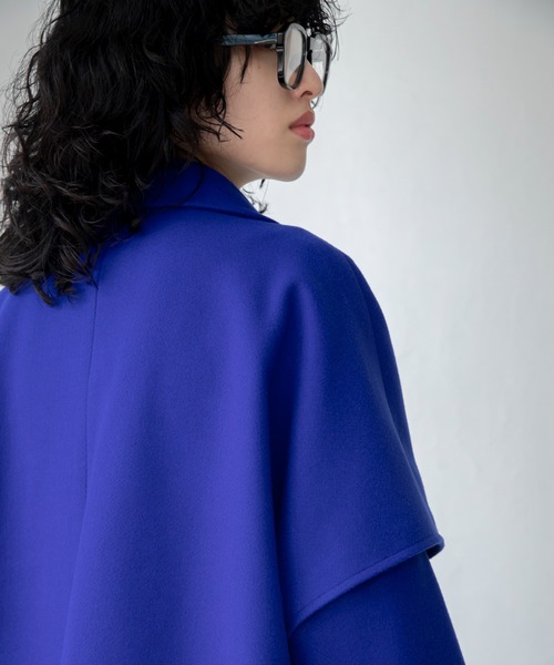 VACANCY（ヴァカンシー）の「マルチウェイメルトンオーバーコート（チェスターコート・レディース・ブルー/ブラック/ホワイト・FREE）」の13枚目の写真