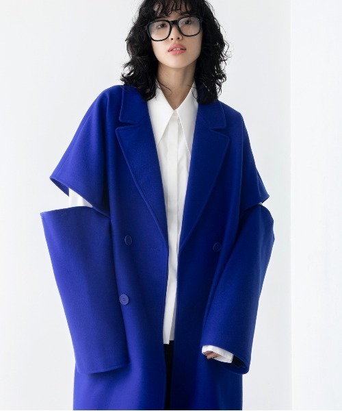 VACANCY（ヴァカンシー）の「マルチウェイメルトンオーバーコート（チェスターコート・レディース・ブルー/ブラック/ホワイト・FREE）」の16枚目の写真