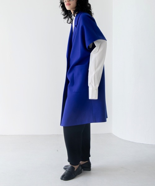 VACANCY（ヴァカンシー）の「マルチウェイメルトンオーバーコート（チェスターコート・レディース・ブルー/ブラック/ホワイト・FREE）」の22枚目の写真