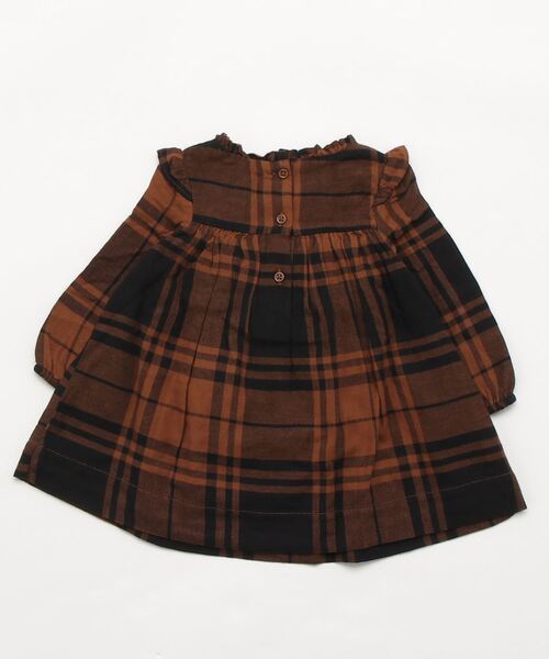 GAP（ギャップ）の「チェックワンピースセット (ベビー)（ワンピース・キッズ・ブラウン・6-12M/12-18M/3-6M/18-24M）」の2枚目の写真