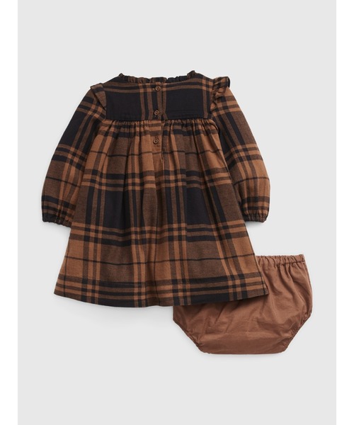 GAP（ギャップ）の「チェックワンピースセット (ベビー)（ワンピース・キッズ・ブラウン・6-12M/12-18M/3-6M/18-24M）」の6枚目の写真