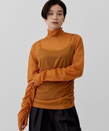 city | 【CITY】トリコットシアーシャーリングTOPS (Tシャツ/カットソー)