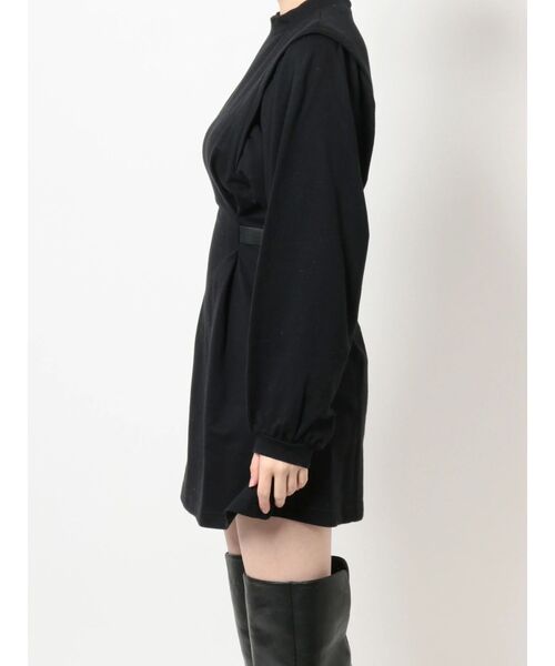 EVRIS（エヴリス）の「サイドベルトタックミニワンピース（ワンピース・レディース・ブラック/グリーン・FREE）」の15枚目の写真