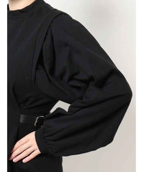 EVRIS（エヴリス）の「サイドベルトタックミニワンピース（ワンピース・レディース・ブラック/グリーン・FREE）」の18枚目の写真