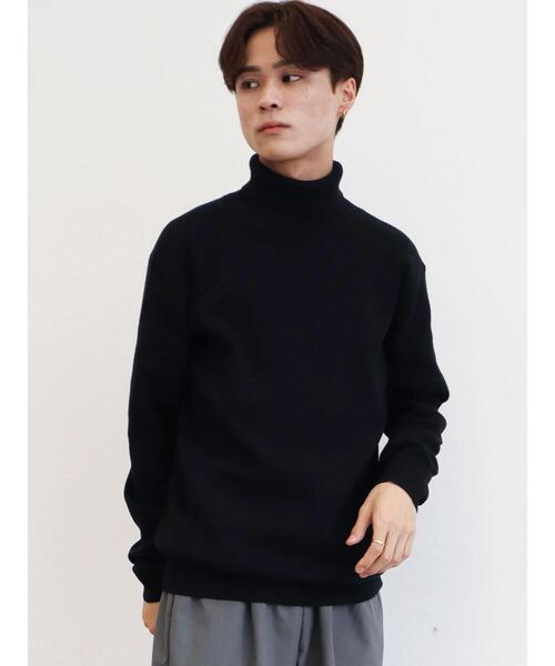 CRAFT STANDARD BOUTIQUE（クラフトスタンダードブティック）の「タートルネックニット（ニット/セーター・メンズ・ベージュ/オレンジ/モカ/ダークネイビー/アイボリー/ブラック・M/L/LL）」の8枚目の写真