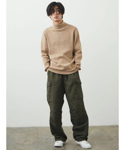 CRAFT STANDARD BOUTIQUE（クラフトスタンダードブティック）の「タートルネックニット（ニット/セーター・メンズ・ベージュ/オレンジ/モカ/ダークネイビー/アイボリー/ブラック・M/L/LL）」の15枚目の写真