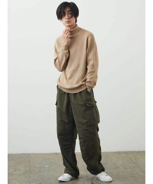 CRAFT STANDARD BOUTIQUE（クラフトスタンダードブティック）の「タートルネックニット（ニット/セーター・メンズ・ベージュ/オレンジ/モカ/ダークネイビー/アイボリー/ブラック・M/L/LL）」の16枚目の写真