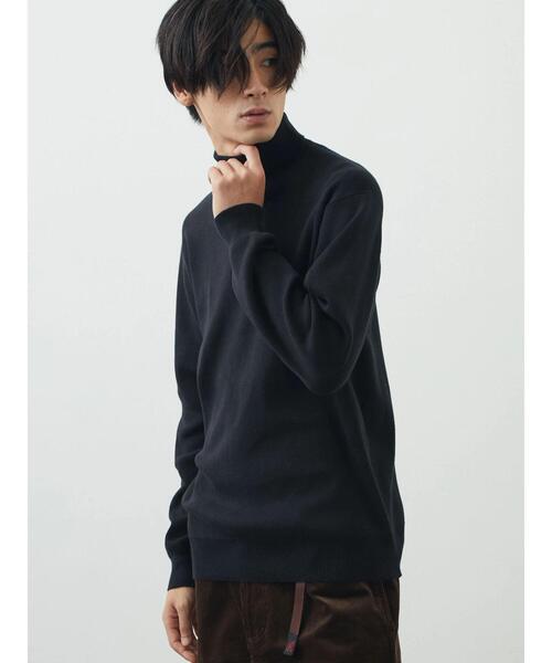 CRAFT STANDARD BOUTIQUE（クラフトスタンダードブティック）の「タートルネックニット（ニット/セーター・メンズ・ベージュ/オレンジ/モカ/ダークネイビー/アイボリー/ブラック・M/L/LL）」の19枚目の写真