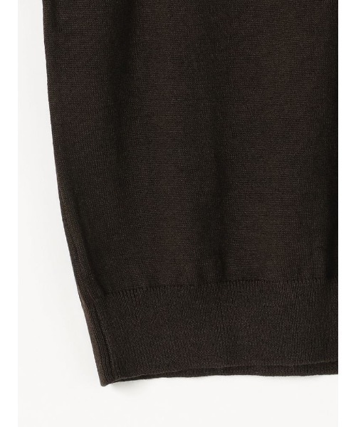 Perfect Suit FActory（パーフェクトスーツファクトリー）の「FILIVIVI　イタリー糸ニット　Vネックベスト　ブラック/グレー/ダークブラウン/ネイビー（ベスト・メンズ・ネイビー/グレー/ブラック/ダークブラウン・L/LL/M）」の8枚目の写真